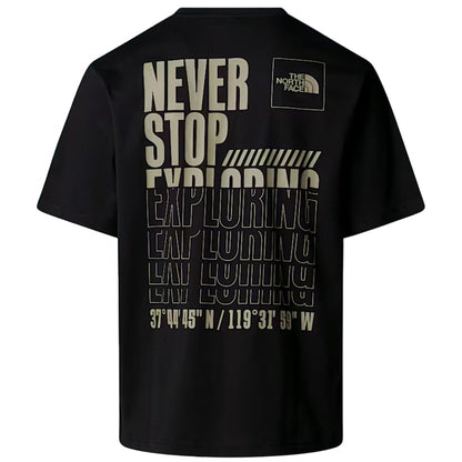 Maglietta TNF Coordinates Relaxed SS Tee NERO