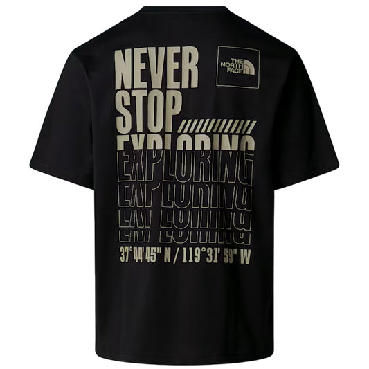 Maglietta TNF Coordinates Relaxed SS Tee NERO