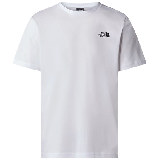 Maglietta TNF SS Box Never Stop Exploring Tee BIANCO