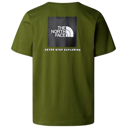 Maglietta TNF SS Box Never Stop Exploring Tee VERDE