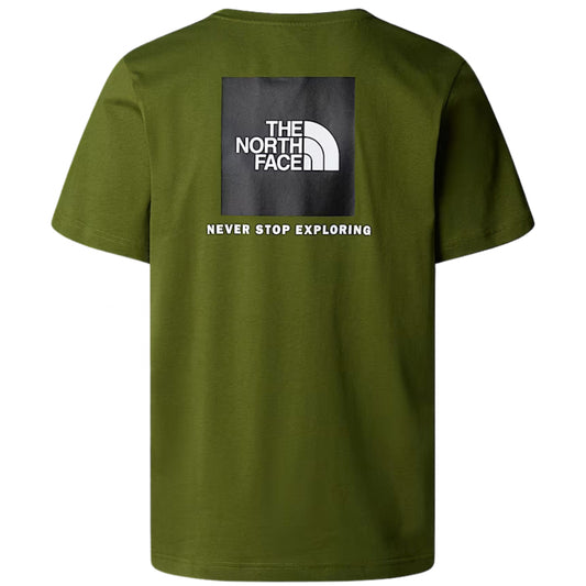 Maglietta TNF SS Box Never Stop Exploring Tee VERDE