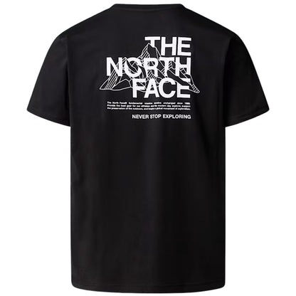 Maglietta TNF Mountain Sketch SS Tee NERO