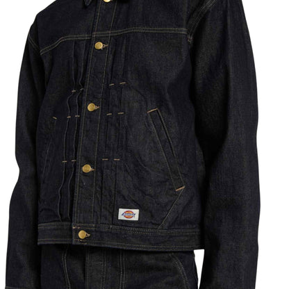 Giacca Dickies Selvedge Pleated Denim Jacket RINSED