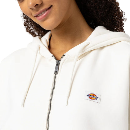Felpa Donna Dickies Oakport Zipped Hoodie ECRU