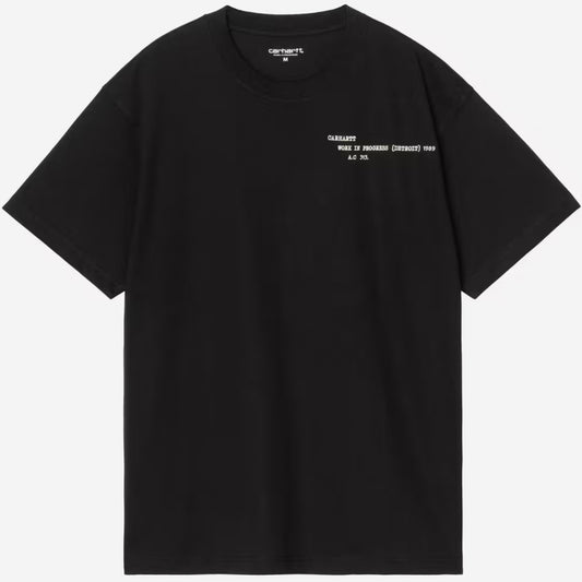 Maglietta Carhartt WIP SS Punched Tee NERO