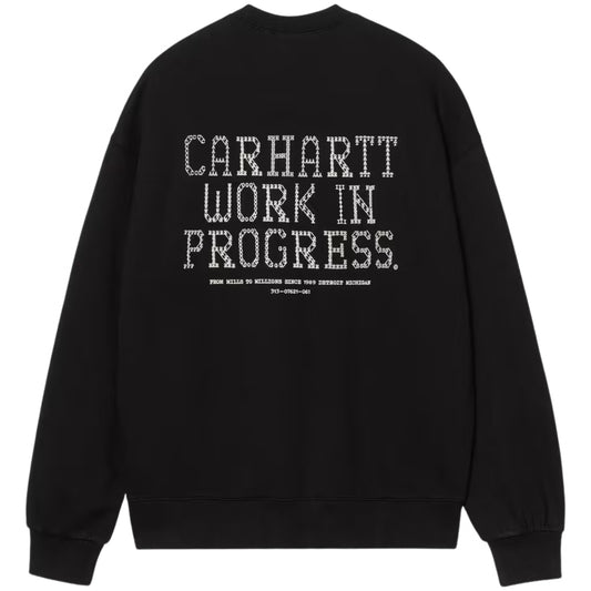 Felpa Carhartt WIP Punched Sweat NERO