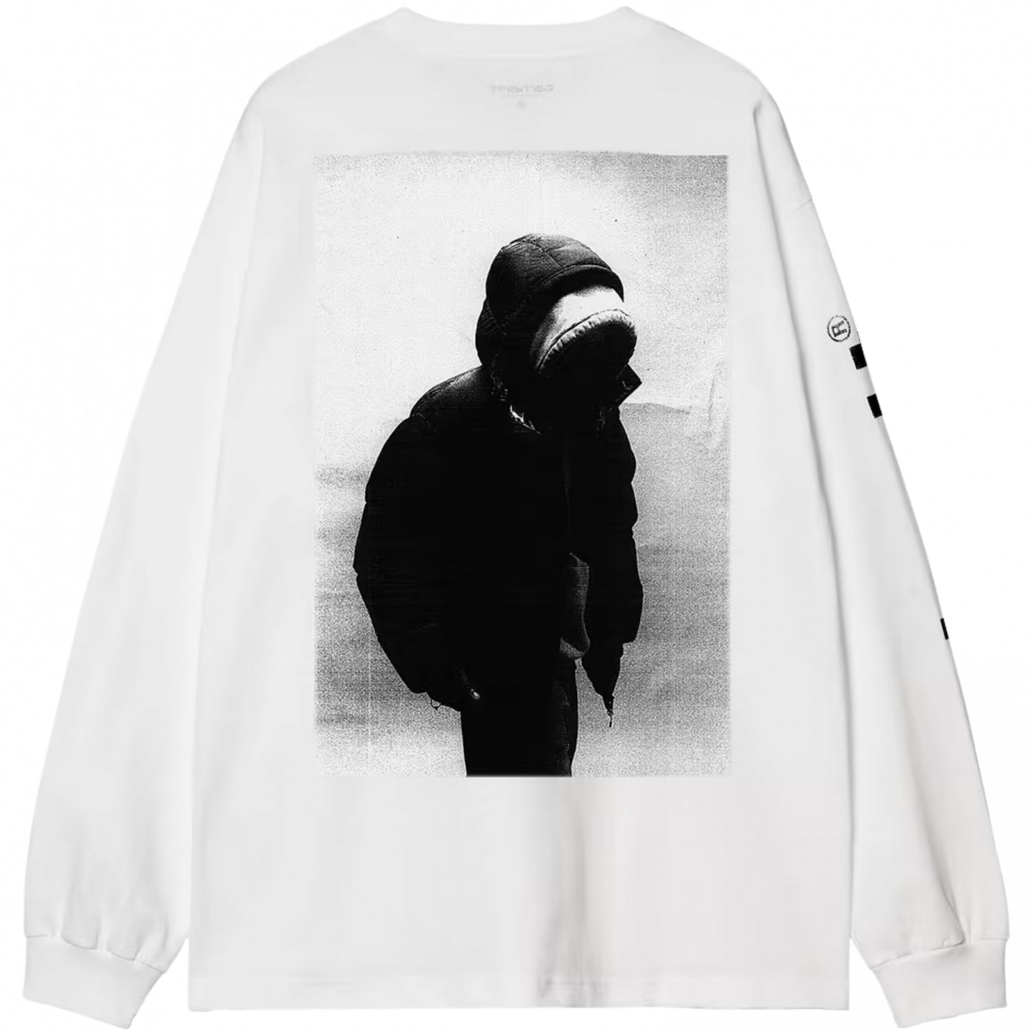 Maglietta Carhartt WIP LS Archive Script Tee BIANCO