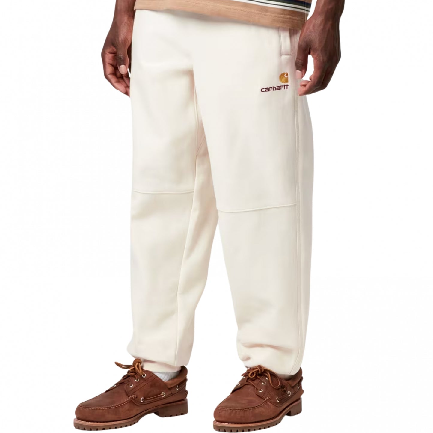 Pantalone Carhartt WIP American Script Jogging BEIGE