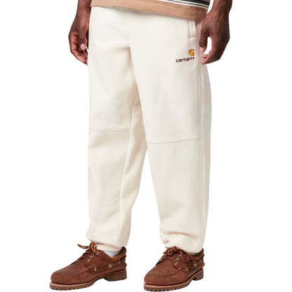 Pantalone Carhartt WIP American Script Jogging BEIGE