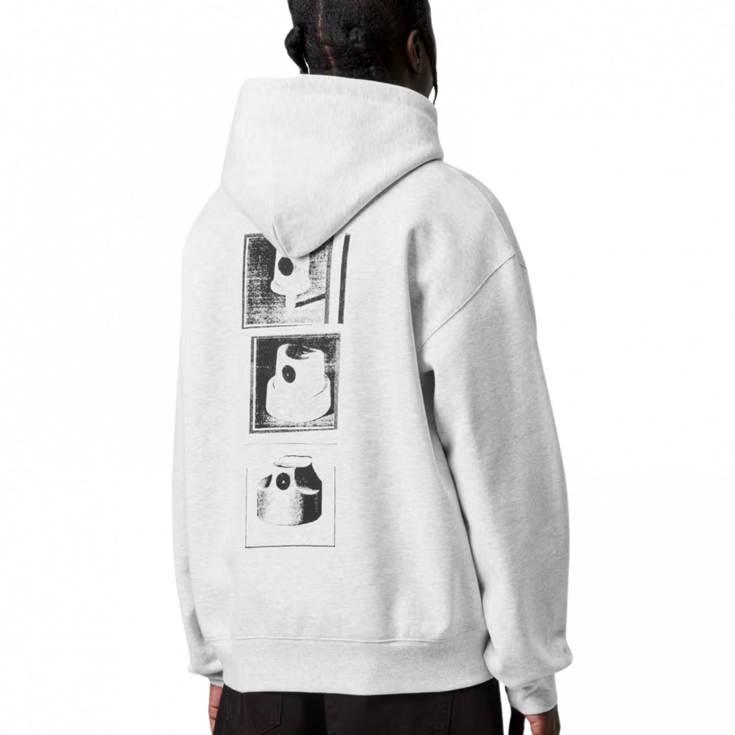 Felpa Carhartt WIP Hooded Caps Sweat GRIGIO