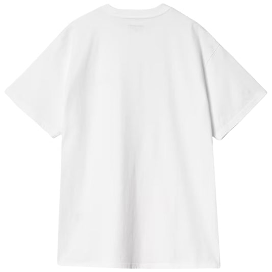 Maglietta Carhartt WIP SS Script Embroidery Tee BIANCO
