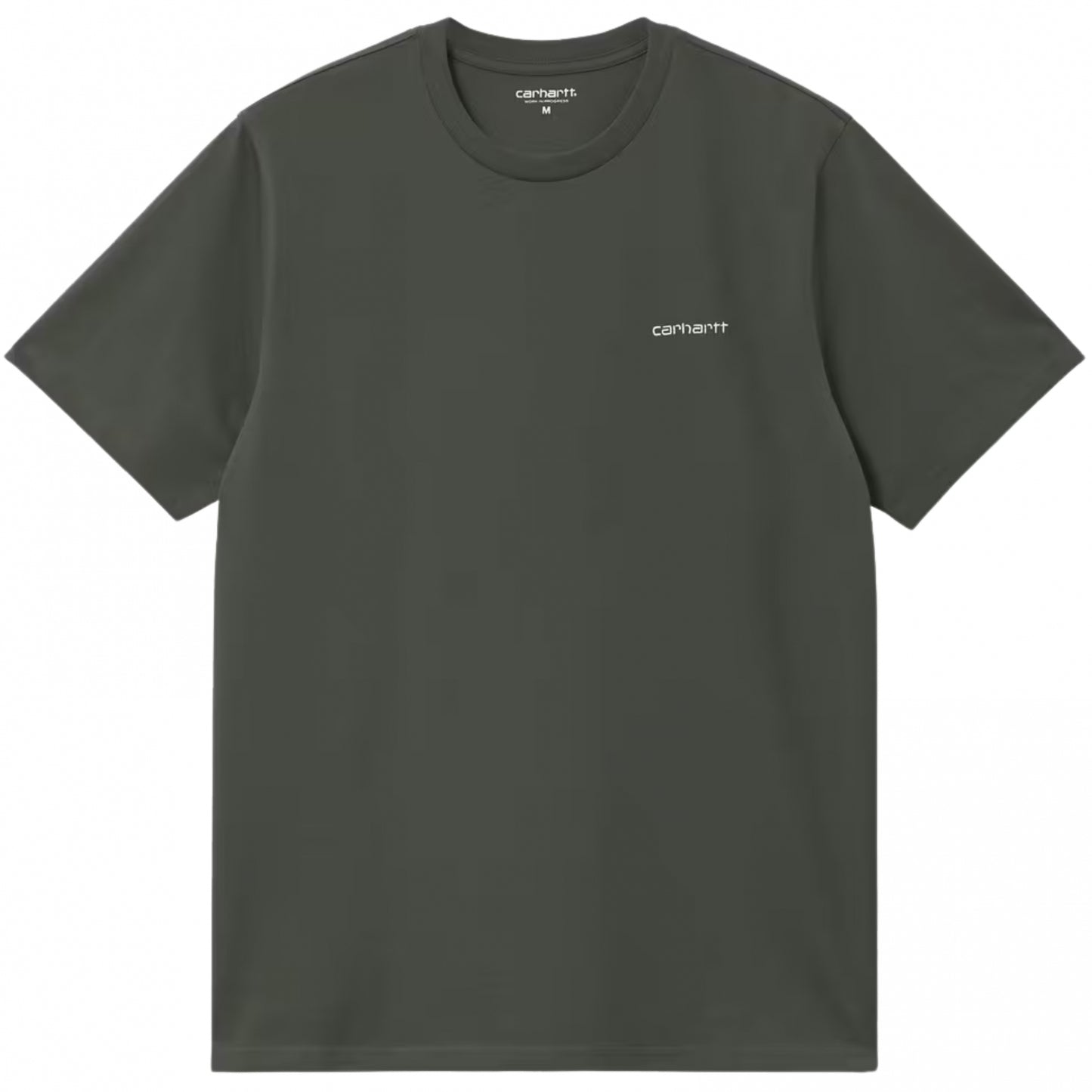 Maglietta Carhartt WIP SS Script Embroidery Tee VERDE