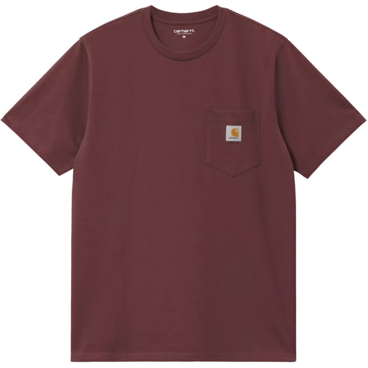 Maglietta Carhartt WIP SS Pocket Tee BORDEAUX