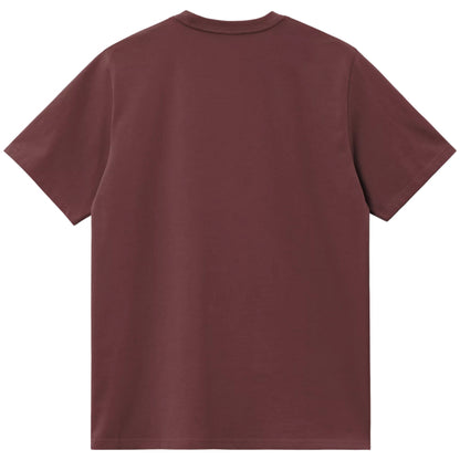 Maglietta Carhartt WIP SS Pocket Tee BORDEAUX