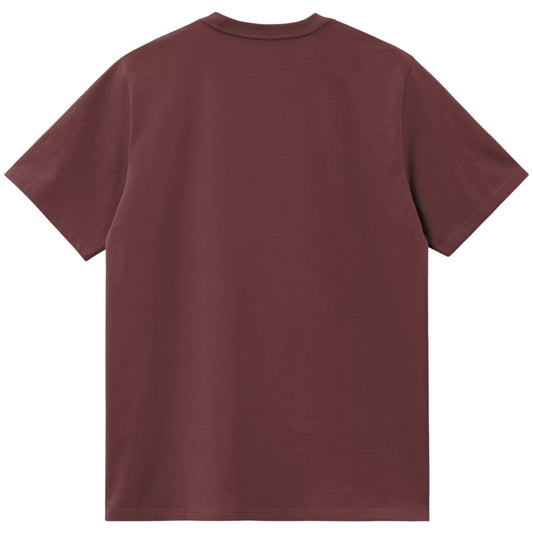 Maglietta Carhartt WIP SS Pocket Tee BORDEAUX