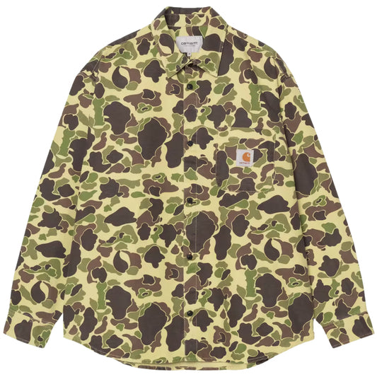 Camicia Carhartt WIP LS Duck Shirt CAMOUFLAGE