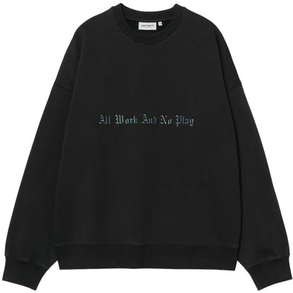 Felpa Carhartt WIP No Play Sweat NERO