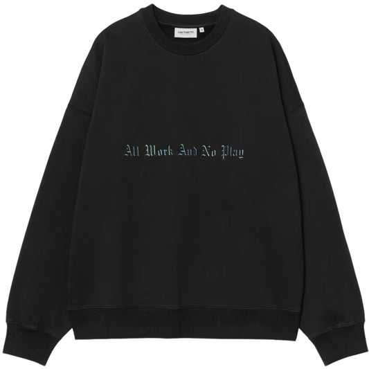 Felpa Carhartt WIP No Play Sweat NERO