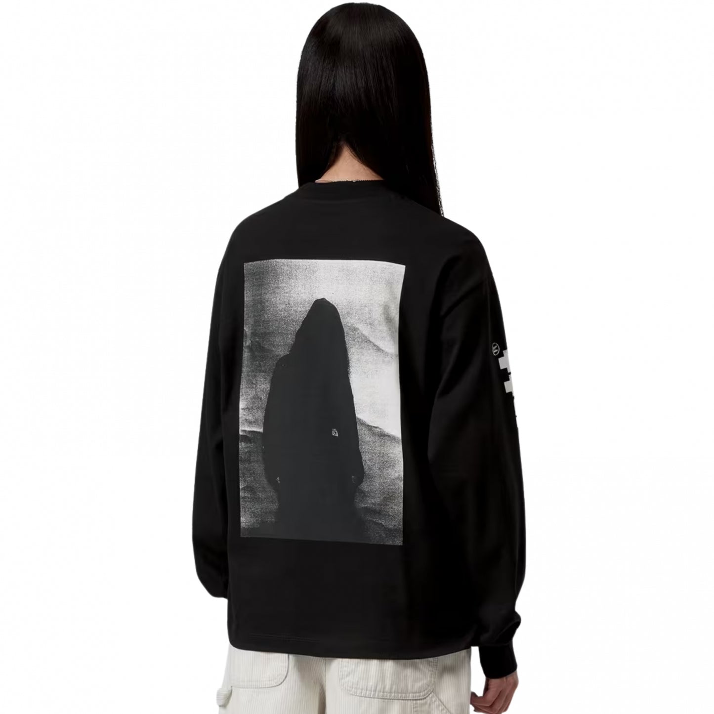 Maglietta Carhartt WIP W' L/S Archive Script Tee NERO