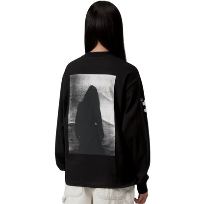 Maglietta Carhartt WIP W' L/S Archive Script Tee NERO