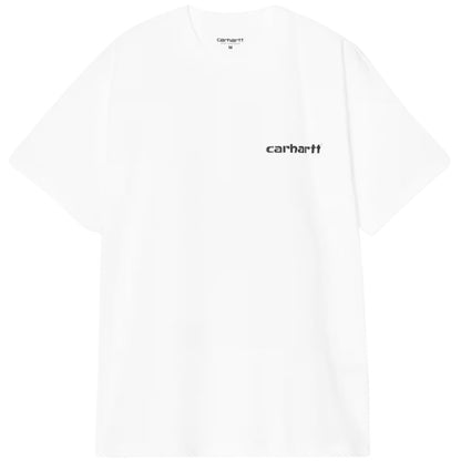 Maglietta Carhartt WIP SS Archive Script Tee BIANCO