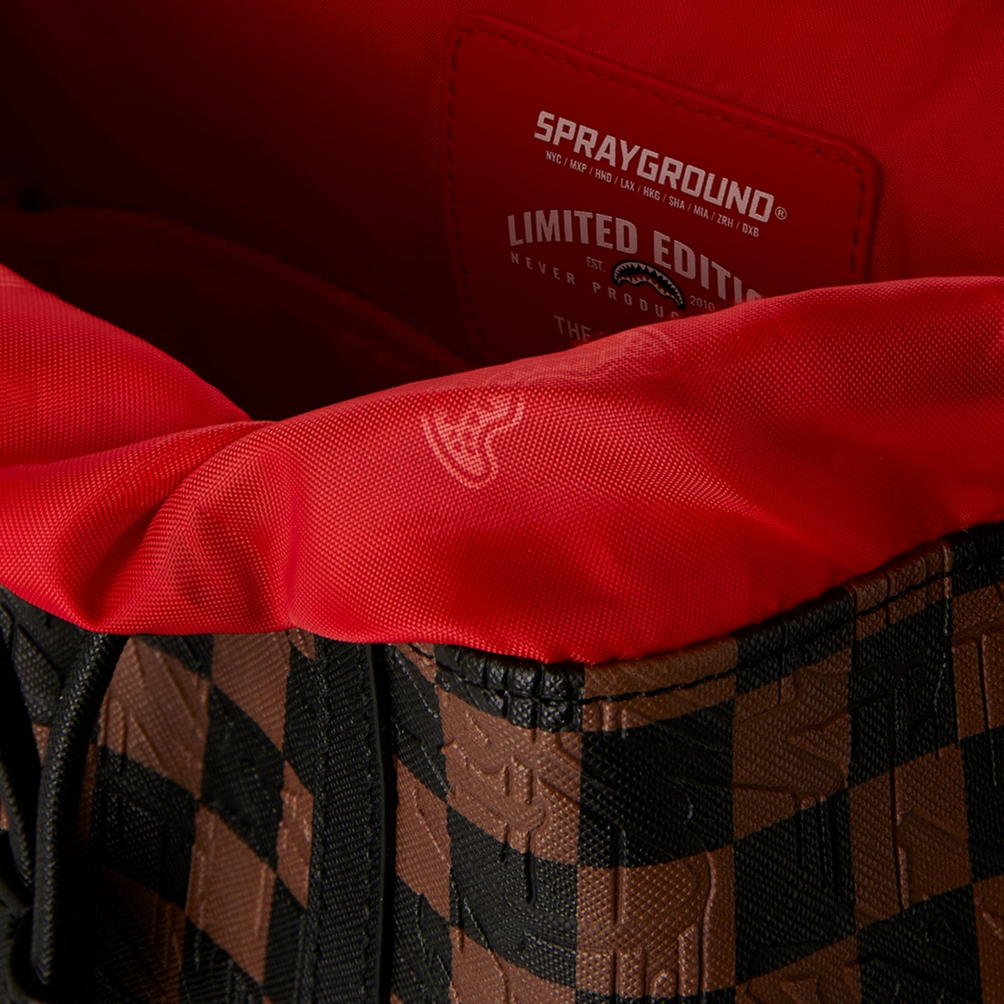 Zaino Sprayground Check 2 Emboss Monte Carlo Backp UNICO