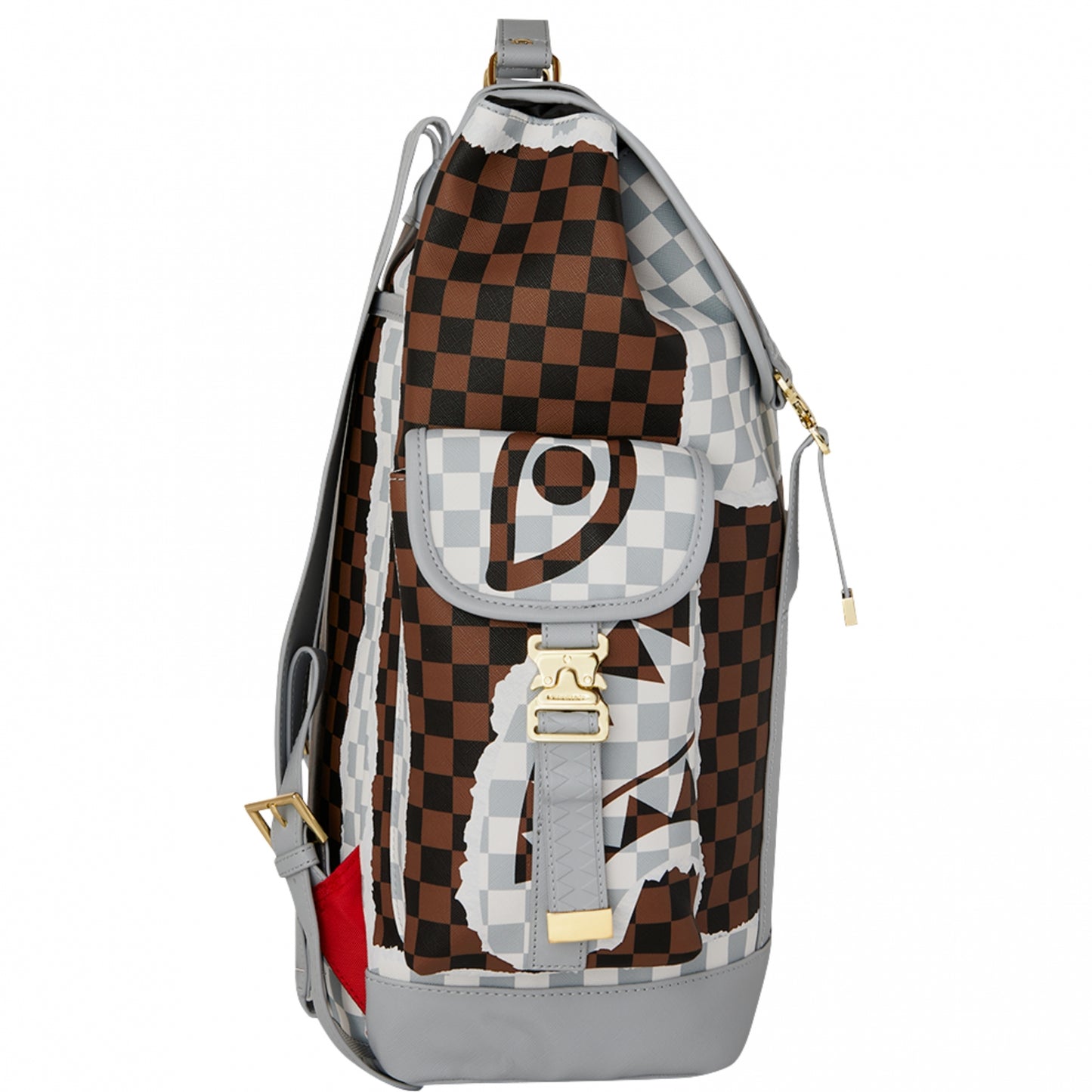 Zaino Sprayground Cream Brown Tear Check Monte Car UNICO