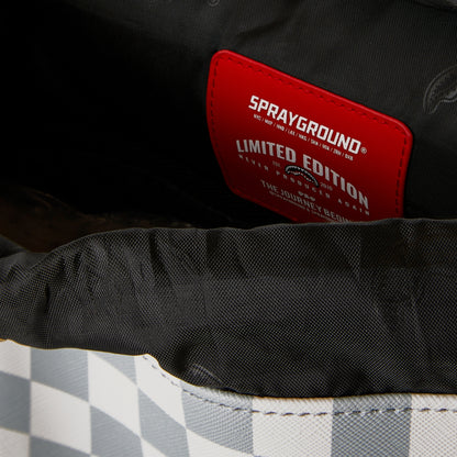 Zaino Sprayground Cream Brown Tear Check Monte Car UNICO