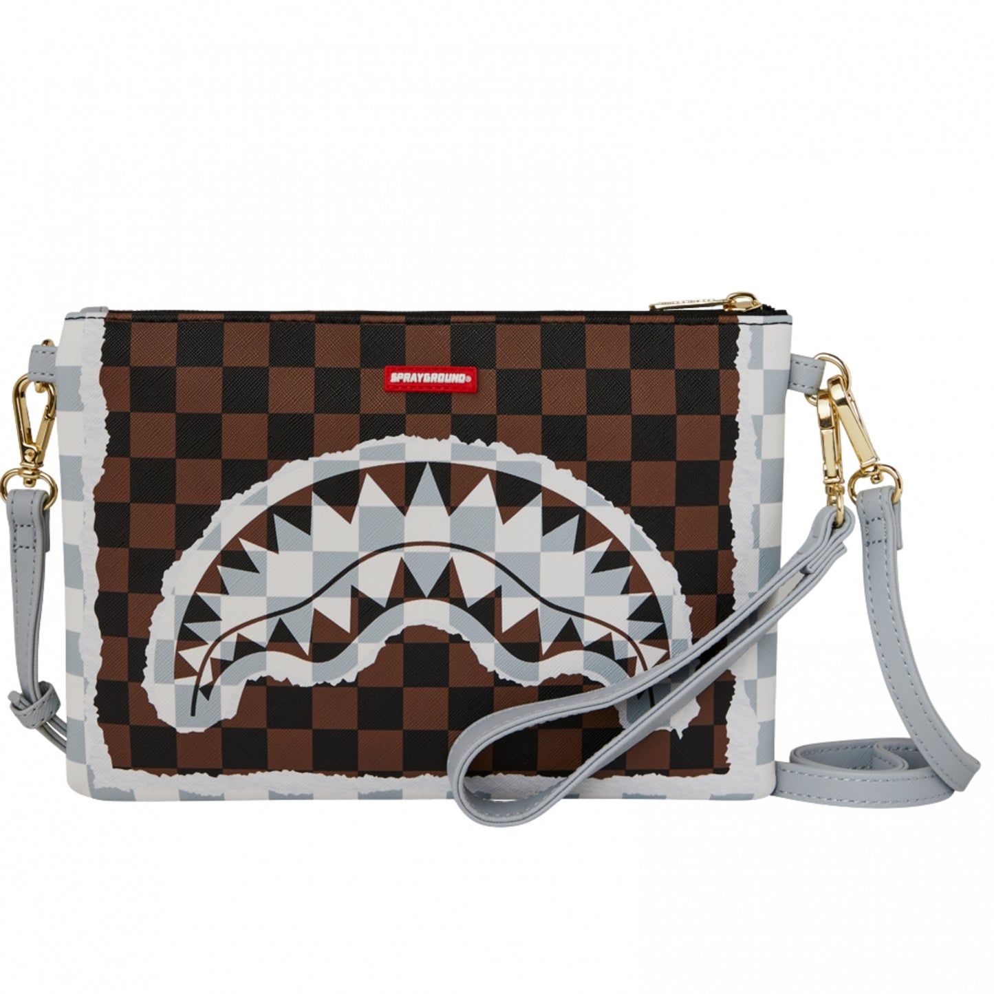 Marsupio Sprayground Cream Brown Tear Check Crosso UNICO