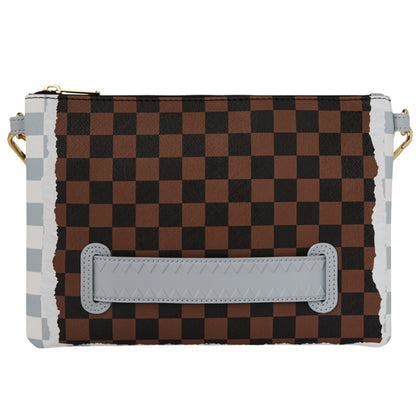 Marsupio Sprayground Cream Brown Tear Check Crosso UNICO