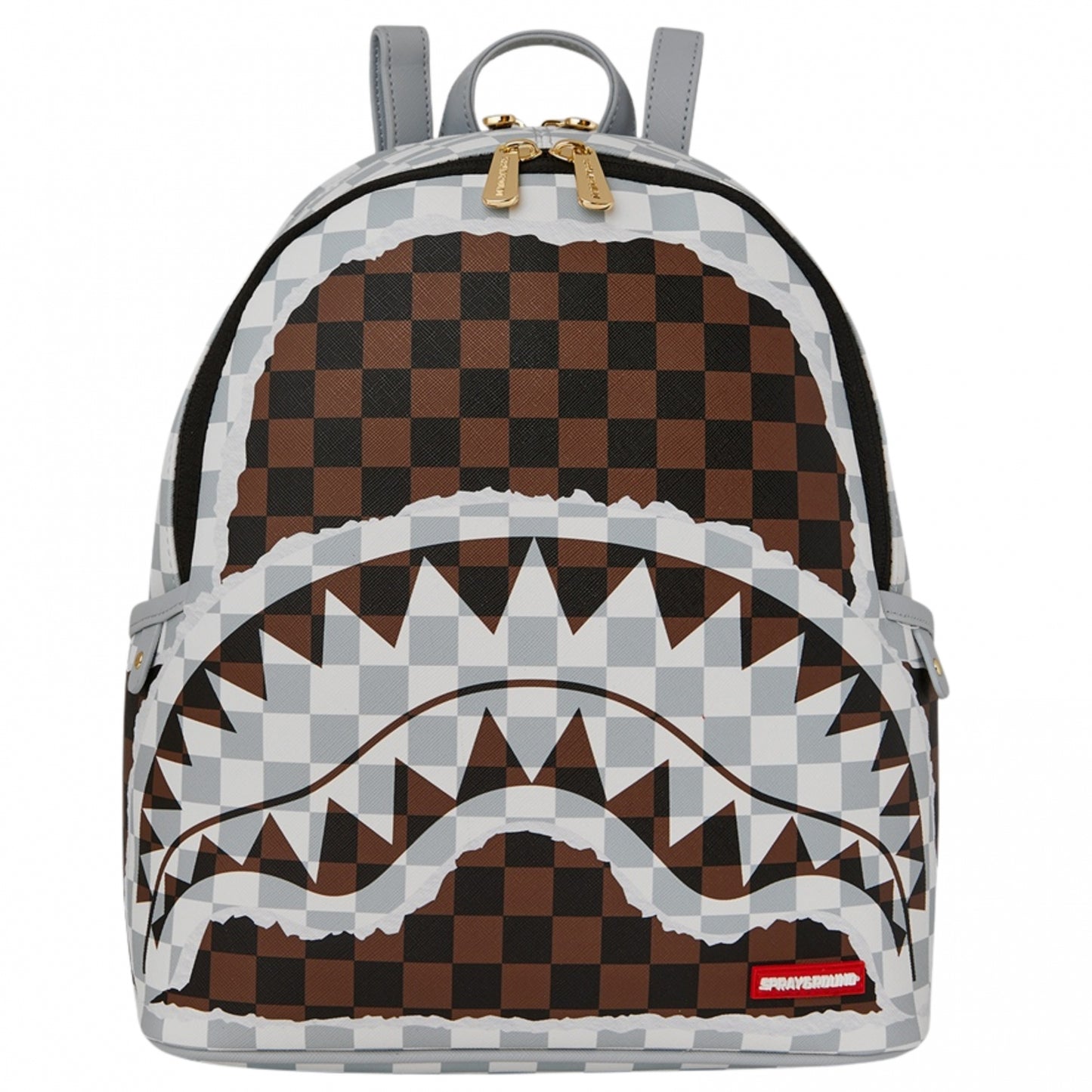 Zainetto Sprayground Cream Brown Tear Check Savage Backpack
