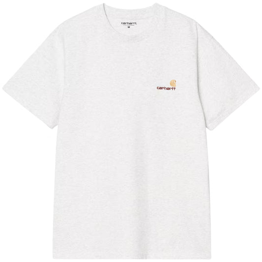Maglietta Carhartt WIP SS American Script Tee GRIGIO