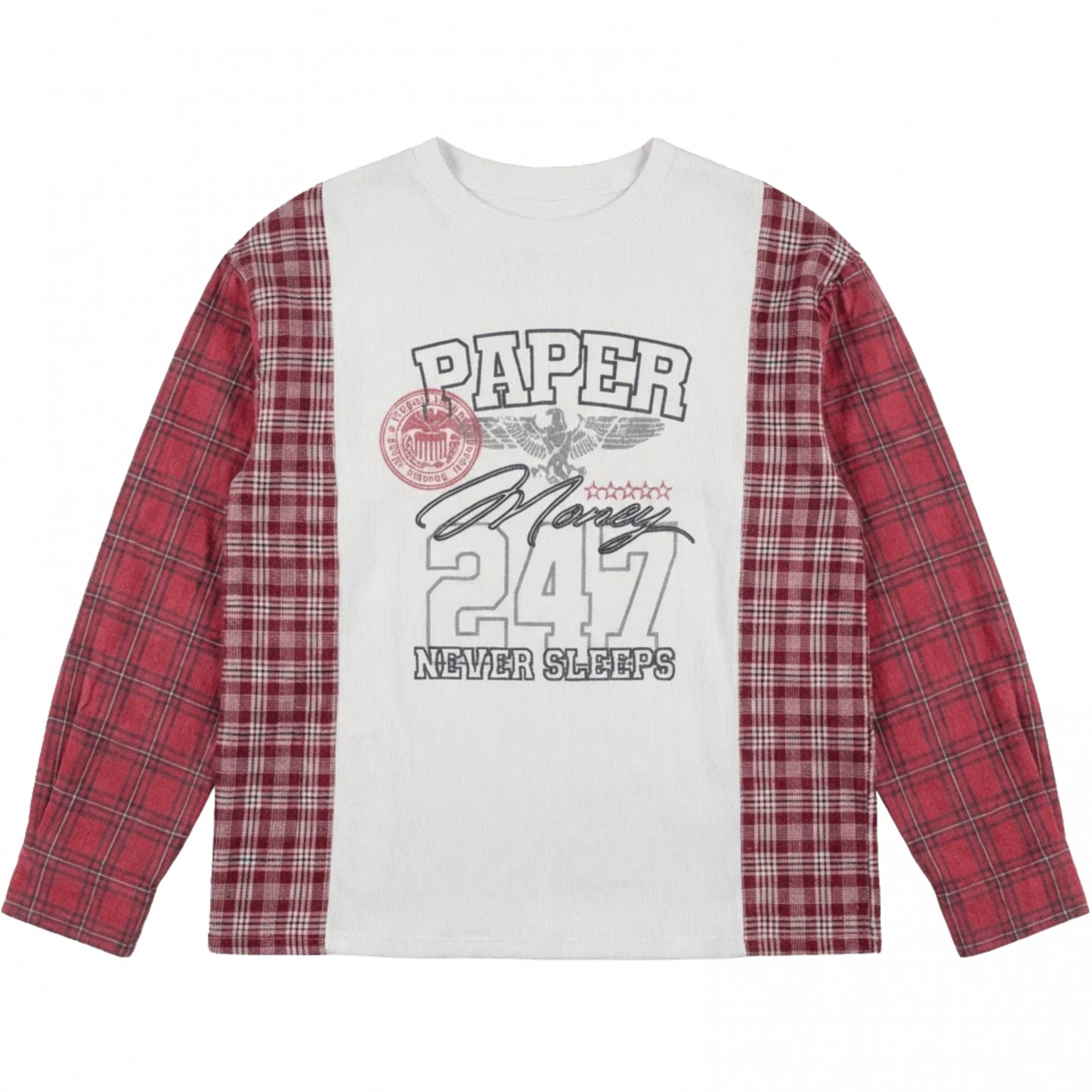 Maglietta Paper Money Thermal Panneld Flannel BIANCO