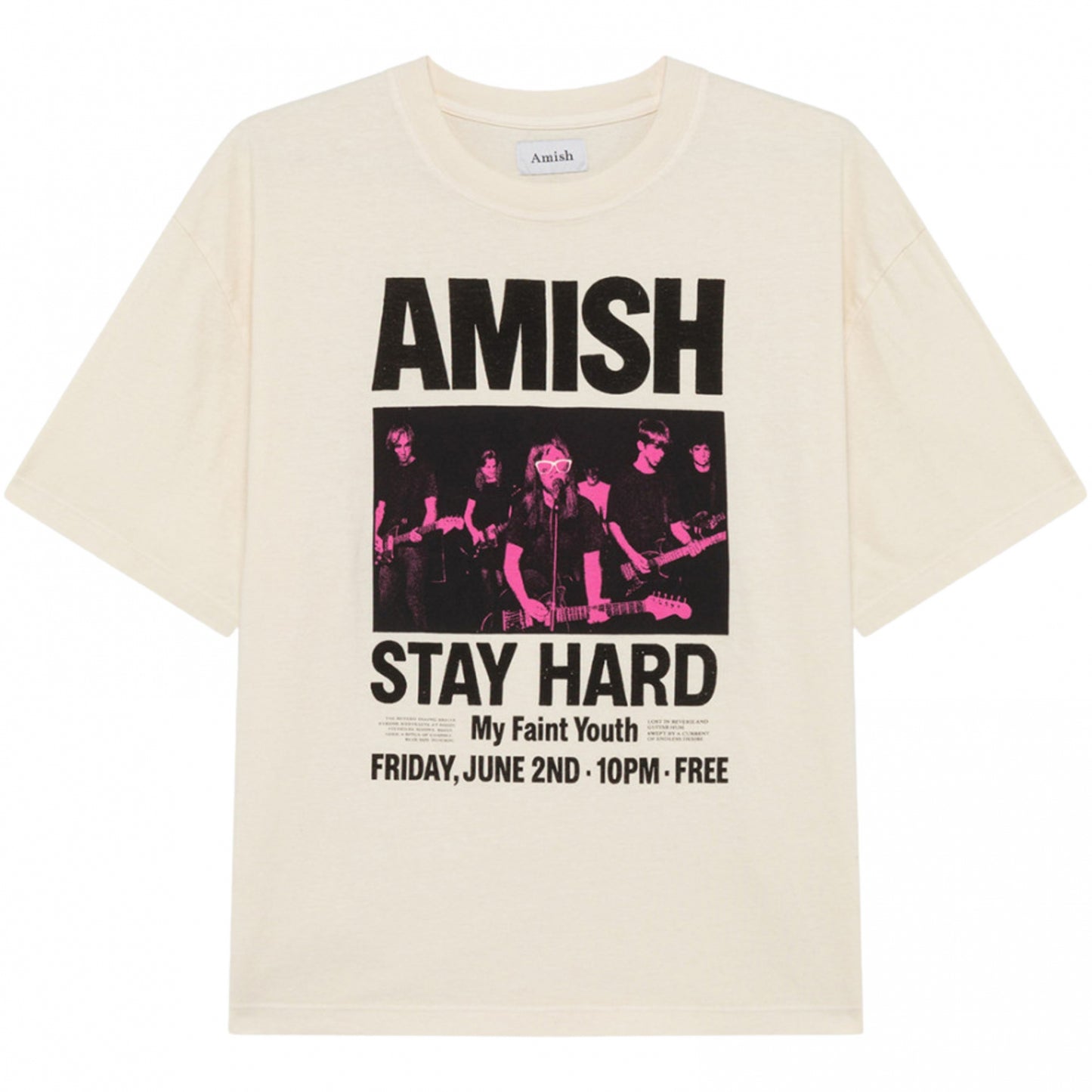 Maglietta Amish Jersey Stay Tee ECRU