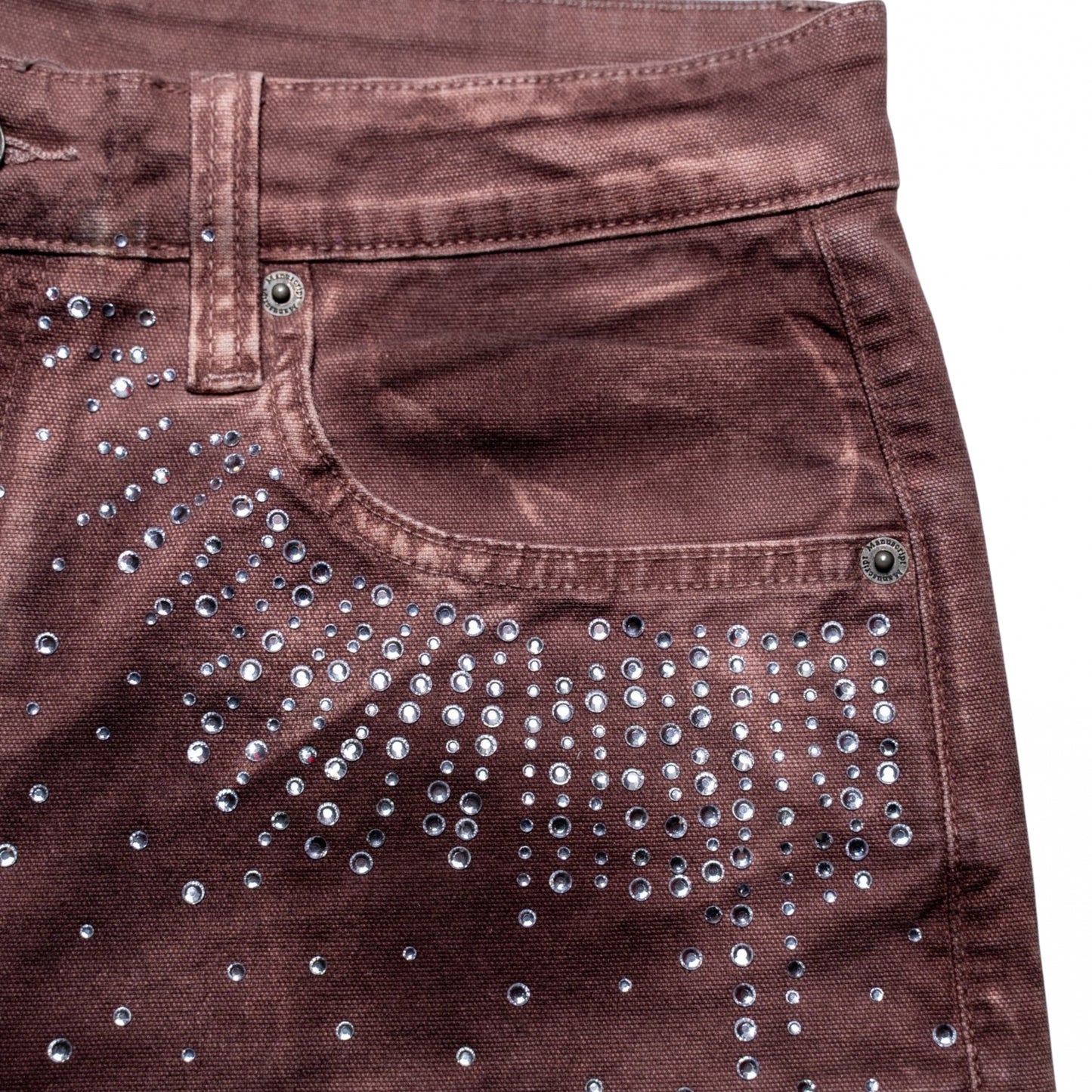 Pantaloncino Paper Money Crystalized Short BORDEAUX