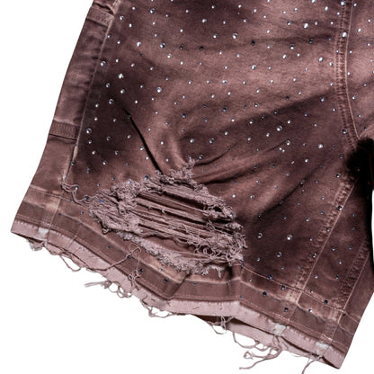 Pantaloncino Paper Money Crystalized Short BORDEAUX