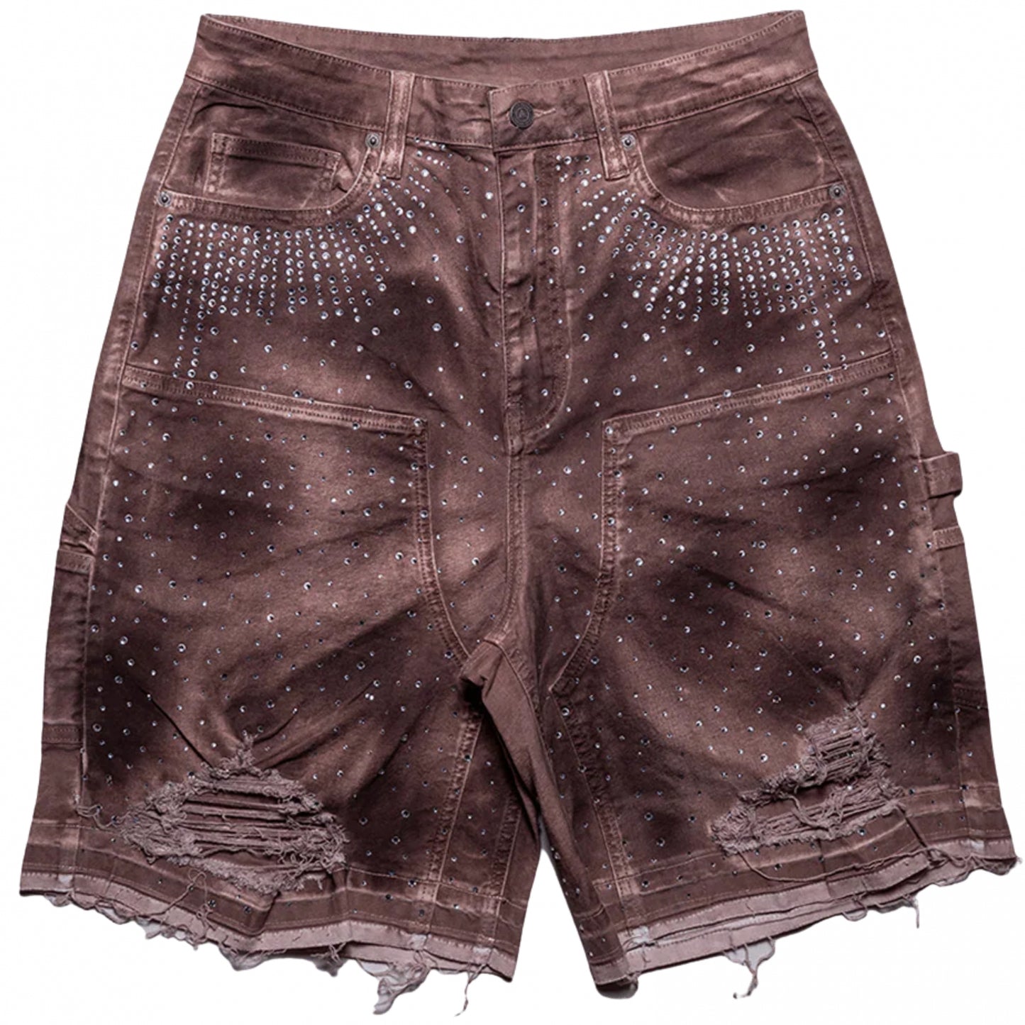 Pantaloncino Paper Money Crystalized Short BORDEAUX