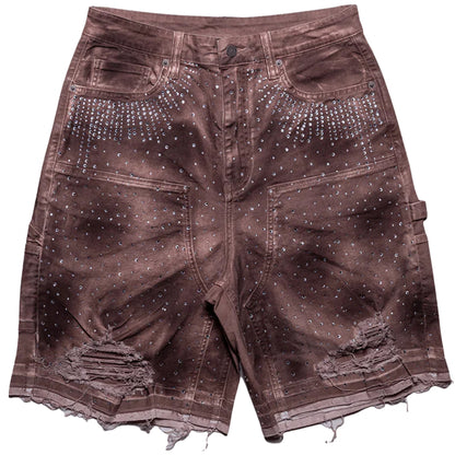 Pantaloncino Paper Money Crystalized Short BORDEAUX