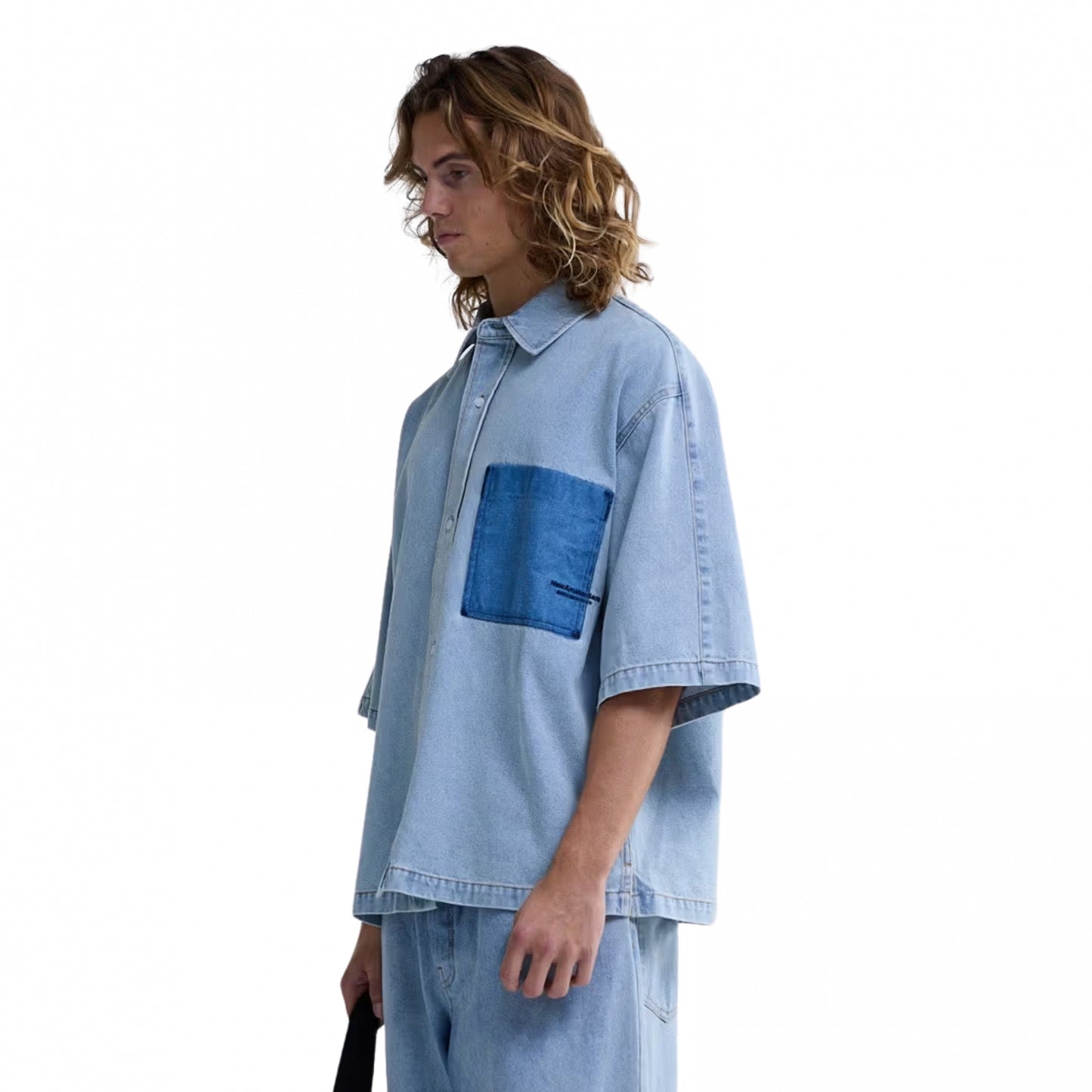 Camicia NASA Lyocell Short Sleeves BLU