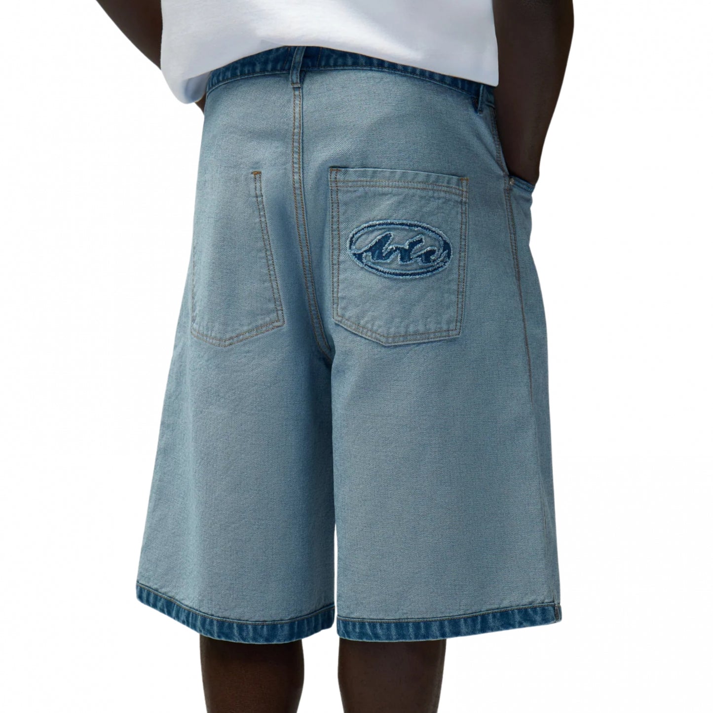 Panalocino Arte Denim Inside-Out Shorts