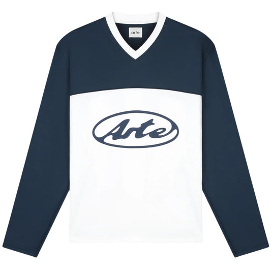 Maglietta Arte Circle Logo Longsleeve BLU NAVY