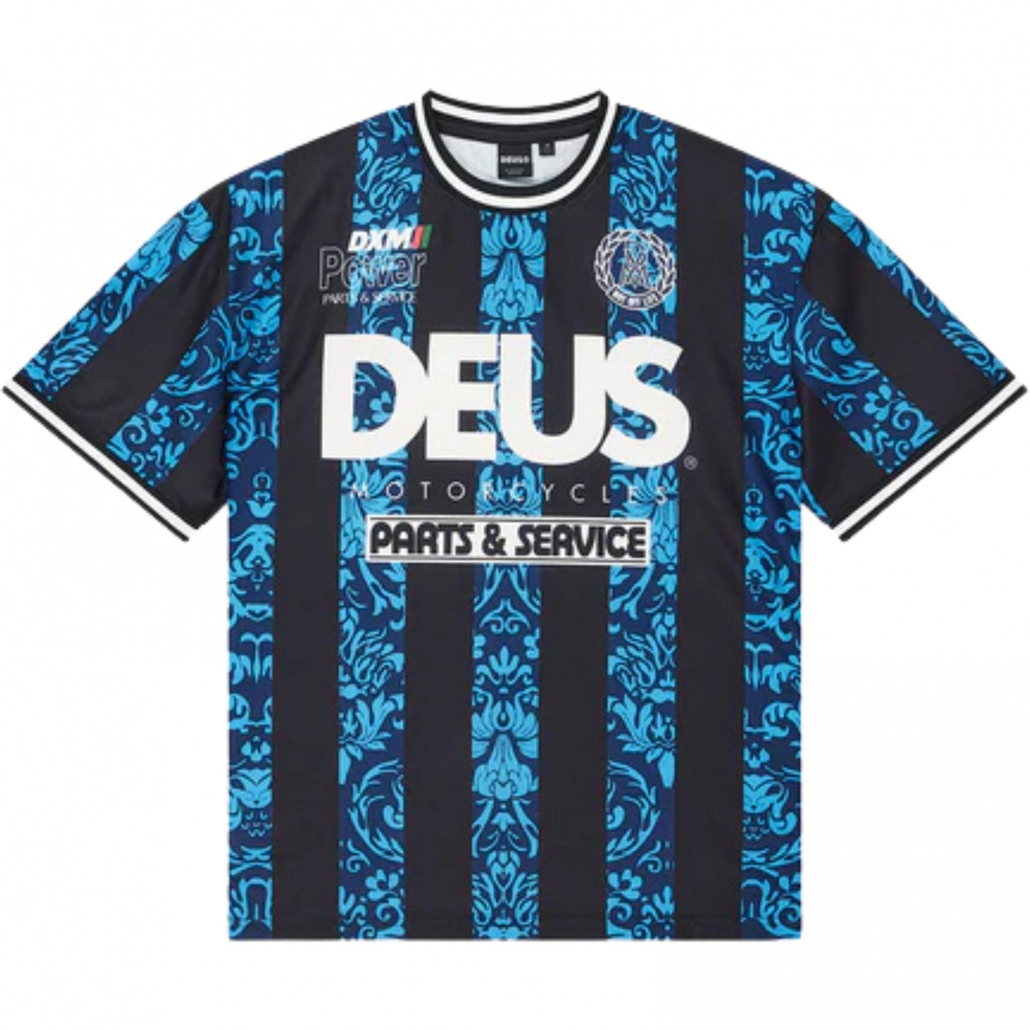 Maglietta Deus Ex Machina Nouveau Moto Tee BLU