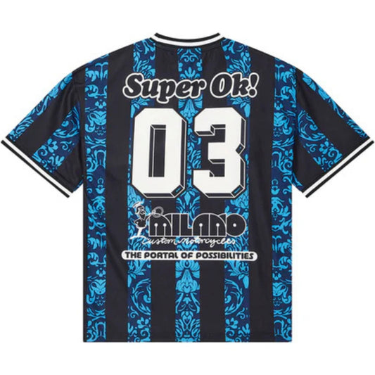 Maglietta Deus Ex Machina Nouveau Moto Tee BLU