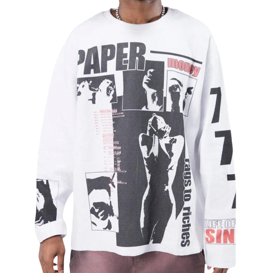 Maglietta Paper Money Life of Sin Thermal NERO