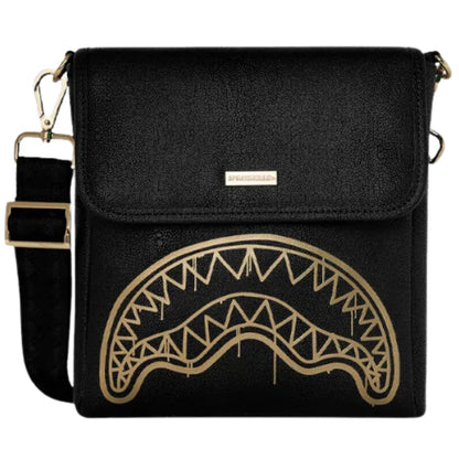 Masrupio Sprayground That Gold Drap Messenger Slin UNICO