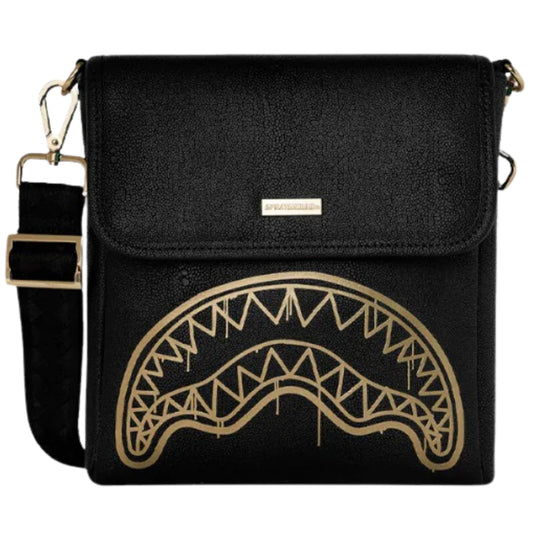 Masrupio Sprayground That Gold Drap Messenger Slin UNICO