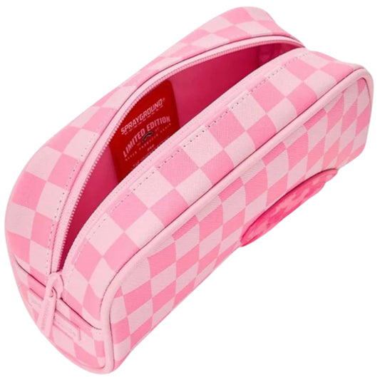 Astuccio Sprayground Pink Shark In Paris Patch Po UNICO