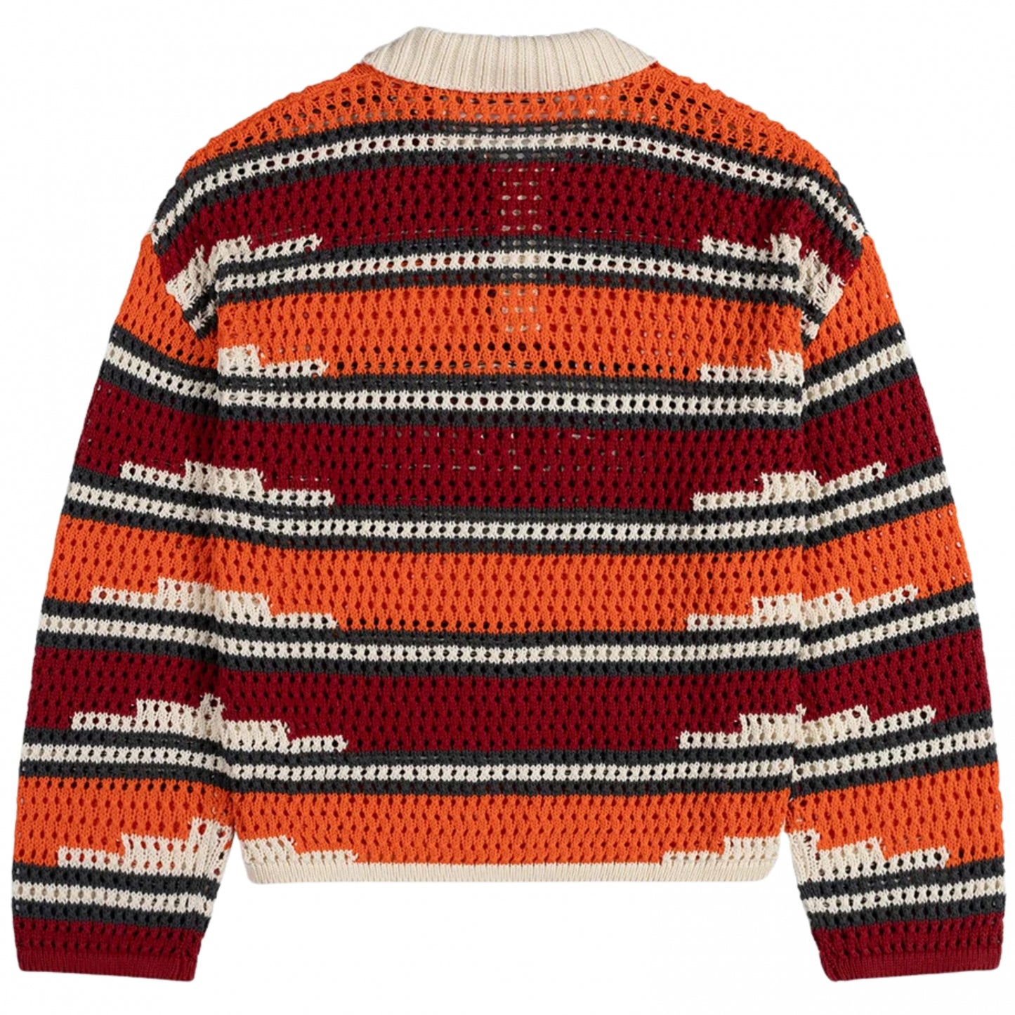 Polo Daily Paper Kente Stripe Knit Polo ROSSO