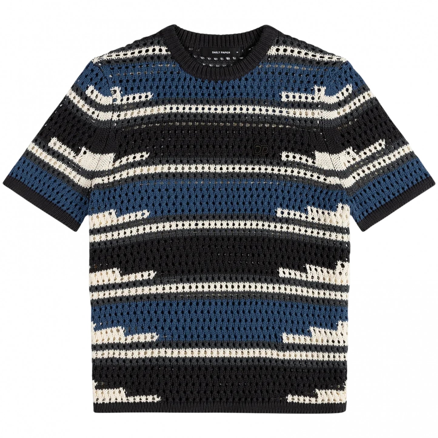 Camicia Daily Paper Kente Stripe Knit Shirt GRIGIO
