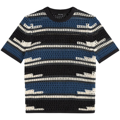 Camicia Daily Paper Kente Stripe Knit Shirt GRIGIO